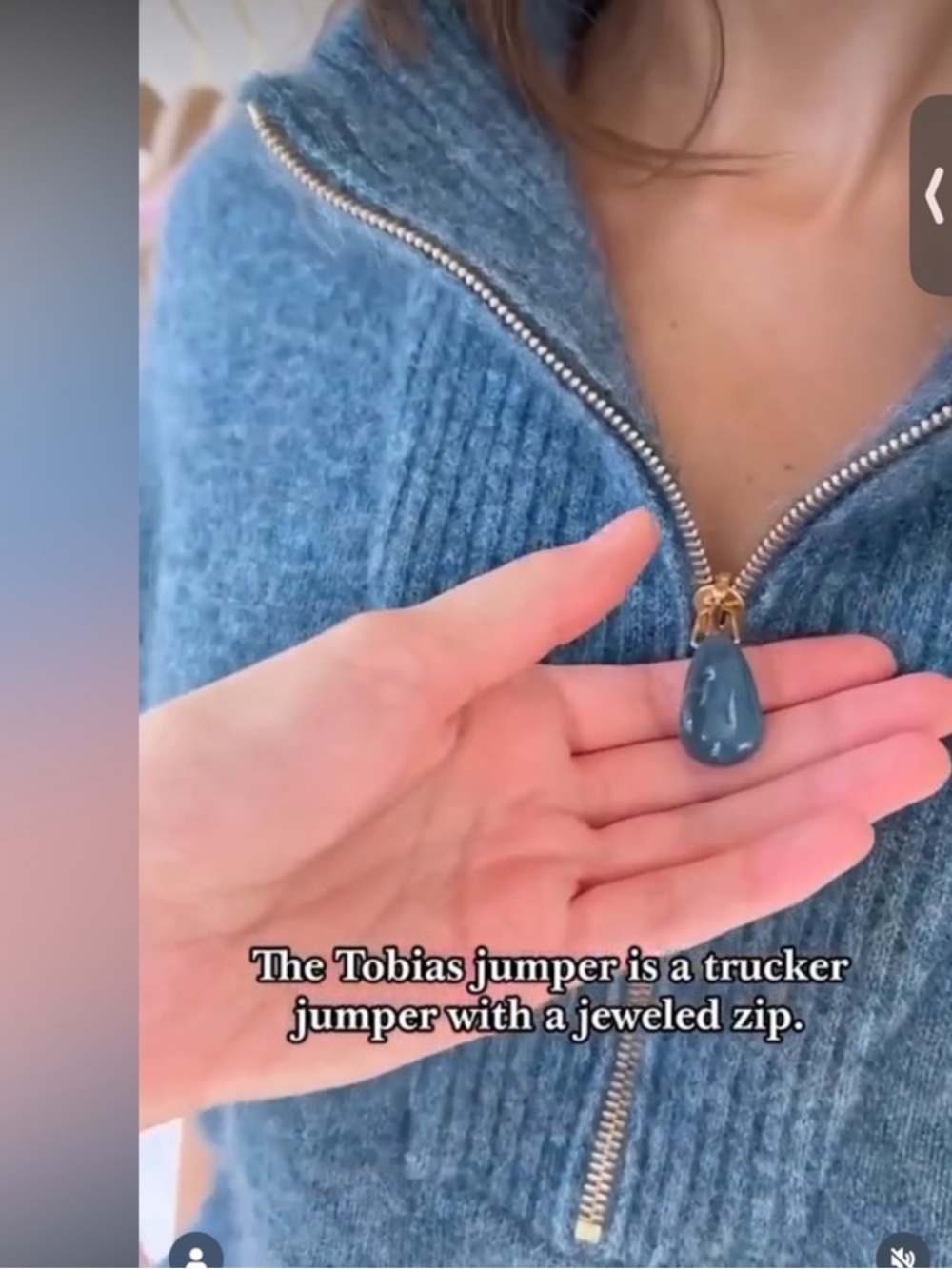 RARE Sezane Tobias Jumper in Blue Storm - Picture 6 of 12